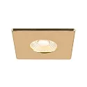 SLV cover UNIVERSAL DOWNLIGHT IP65 square, gold matt