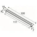 SLV floor recessed luminaire DASAR® 1200 rigid, DALI controllable, passable IP65 / IP67, stainless steel dimmable