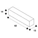 SLV Inbouwbehuizing DASAR® 600, zwart
