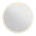 SLV mirror with lighting TRUKKO 80 IP44, transparent dimmable