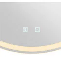 SLV mirror with lighting TRUKKO 80 IP44, transparent dimmable