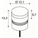 SLV Lampkop M-POL S POLEHEAD IP65, antraciet 