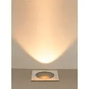 SLV Vloerinbouwarmatuur DASAR® XL hoekig, draaibaar, DALI aanstuurbaar, begaanbaar IP65 / IP67, rvs dimbaar