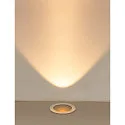 SLV Vloerinbouwarmatuur DASAR® L rond, draaibaar, DALI aanstuurbaar, begaanbaar IP65 / IP67, rvs dimbaar