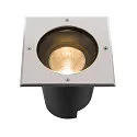 SLV Vloerinbouwarmatuur DASAR® L hoekig, draaibaar, DALI aanstuurbaar, begaanbaar IP65 / IP67, rvs dimbaar