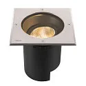 SLV Vloerinbouwarmatuur DASAR® L hoekig, draaibaar, DALI aanstuurbaar, begaanbaar IP65 / IP67, rvs dimbaar