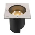SLV Vloerinbouwarmatuur DASAR® L hoekig, draaibaar, DALI aanstuurbaar, begaanbaar IP65 / IP67, rvs dimbaar