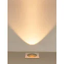 SLV Vloerinbouwarmatuur DASAR® L hoekig, draaibaar, DALI aanstuurbaar, begaanbaar IP65 / IP67, rvs dimbaar