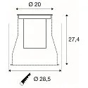 SLV Vloerinbouwarmatuur DASAR® L hoekig, draaibaar, DALI aanstuurbaar, begaanbaar IP65 / IP67, rvs dimbaar
