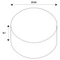 SLV Plafondinbouwarmatuur UNIVERSAL DOWNLIGHT MOVE PHASE draaibaar, set van 12 IP20, zwart dimbaar