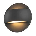SLV Wandarmatuur voor buitenshuis LID II UP/DOWN rond, stijf, CCT Switch IP65, antraciet, mat dimbaar