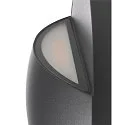 SLV Wandarmatuur voor buitenshuis LID II UP/DOWN rond, stijf, CCT Switch IP65, antraciet, mat dimbaar