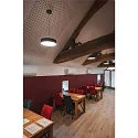 SLV wall and ceiling luminaire MEDO® PRO 40 round, CCT Switch, direct / indirect, UGR < 19 IP50, black dimmable