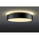 SLV wall and ceiling luminaire MEDO® PRO 40 round IP50, black dimmable