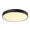 wall and ceiling luminaire MEDO® PRO 60 round, DALI controllable IP50, black dimmable