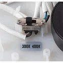 SLV Wand- en plafondarmatuur MEDO® PRO 60 rond, CCT Switch, direct / indirect, UGR < 19 IP50, wit dimbaar