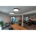SLV ceiling luminaire MEDO® PRO 90 round, CCT Switch, UGR < 19 IP50, black dimmable