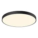 SLV ceiling luminaire MEDO® PRO 90 round, CCT Switch, UGR < 19 IP50, black dimmable