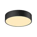 SLV wall and ceiling luminaire MEDO® 30 round, CCT Switch, direct / indirect IP50, black dimmable