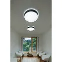 SLV ceiling luminaire MEDO® 90 round, CCT Switch IP50, black dimmable