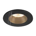 SLV Verzonken plafondring NEW TRIA® 68 rond, zwart