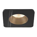 SLV Verzonken plafondring NEW TRIA® 68 vierkant, zwart
