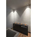 Verzonken plafondring NEW TRIA® 75 vierkant, zwart