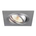 SLV Verzonken plafondring NEW TRIA® 75 vierkant, aluminium