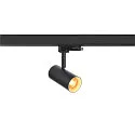 SLV 3-phase spot NOBLO® SPOT round, swivelling, rotatable IP20, black dimmable