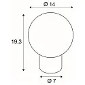 SLV Tafelarmatuur LITTLE SUN G9 IP20, koper