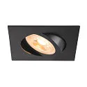 Plafondinbouwarmatuur NEW TRIA® 68 vierkant GU10 IP20, zwart