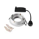 SLV Plafondinbouwarmatuur NEW TRIA® 75 rond GU10 IP20, wit