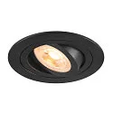 Plafondinbouwarmatuur NEW TRIA® 75 rond GU10 IP20, zwart