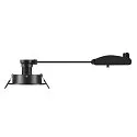 SLV Plafondinbouwarmatuur NEW TRIA® 75 rond GU10 IP20, zwart