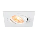 Plafondinbouwarmatuur NEW TRIA® 75 vierkant GU10 IP20, wit