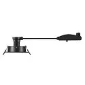 SLV Plafondinbouwarmatuur NEW TRIA® 75 vierkant GU10 IP20, zwart
