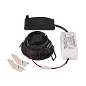 SLV ceiling recessed luminaire NEW TRIA® 68 round IP20, black dimmable