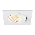 ceiling recessed luminaire NEW TRIA® 68 square IP20, white dimmable