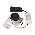 SLV ceiling recessed luminaire NEW TRIA® 68 square IP20, white dimmable