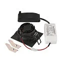 SLV ceiling recessed luminaire NEW TRIA® 68 square IP20, black dimmable