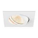 SLV ceiling recessed luminaire NEW TRIA® 68 square IP20, white dimmable