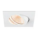 SLV ceiling recessed luminaire NEW TRIA® 68 square IP20, white dimmable