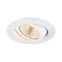 SLV Plafondinbouwarmatuur NEW TRIA® UNIVERSAL 68 rond IP20, wit dimbaar