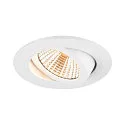 SLV Plafondinbouwarmatuur NEW TRIA® UNIVERSAL 68 rond IP20, wit dimbaar