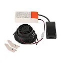 SLV ceiling recessed luminaire NEW TRIA® UNIVERSAL round IP20, black dimmable