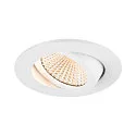 SLV ceiling recessed luminaire NEW TRIA® UNIVERSAL round IP20, white dimmable