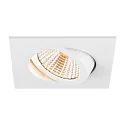 SLV ceiling recessed luminaire NEW TRIA® UNIVERSAL square IP20, white dimmable