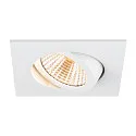SLV ceiling recessed luminaire NEW TRIA® UNIVERSAL square IP20, white dimmable