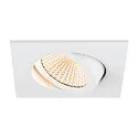 SLV ceiling recessed luminaire NEW TRIA® UNIVERSAL square IP20, white dimmable