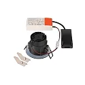 SLV ceiling recessed luminaire NEW TRIA® UNIVERSAL round IP20 / IP65, black dimmable